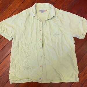 QuikSilver Green Dress Shirt XL